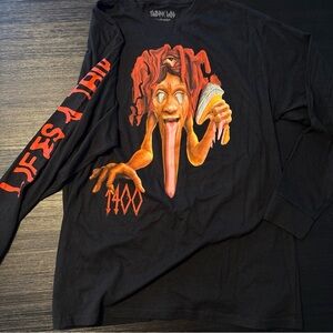 Trippie Redd T Shirt Mens XL Black Long Sleeve Lifes A Trip 1400 / NWOT